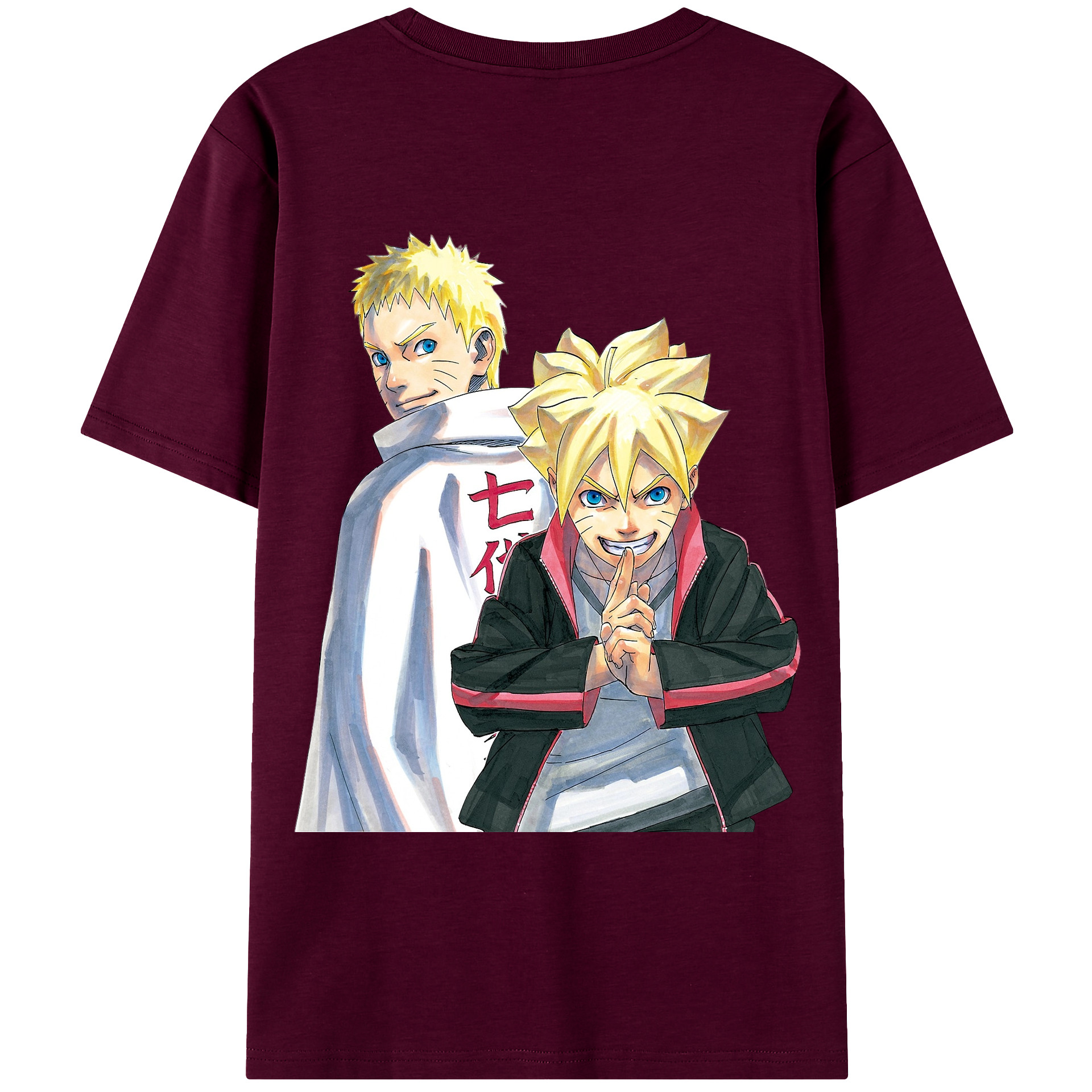 （画像用） NARUTO -ナルト- うずまき ボルト Uzumaki Boruto レディース半袖Tシャツ(バックプリント)